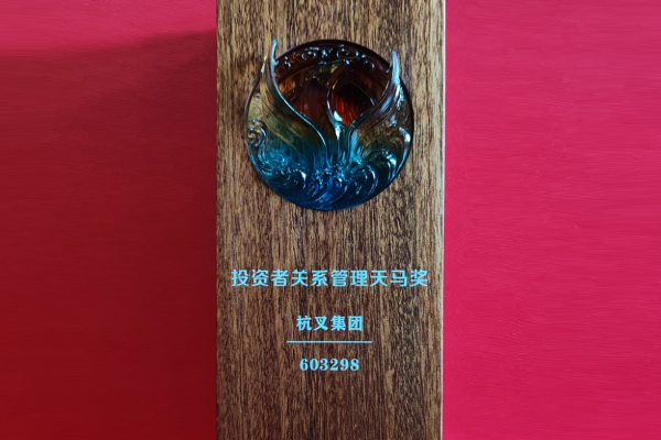喜報！杭叉集團榮獲第十六屆中國上市公司投資者關系管理天馬獎
